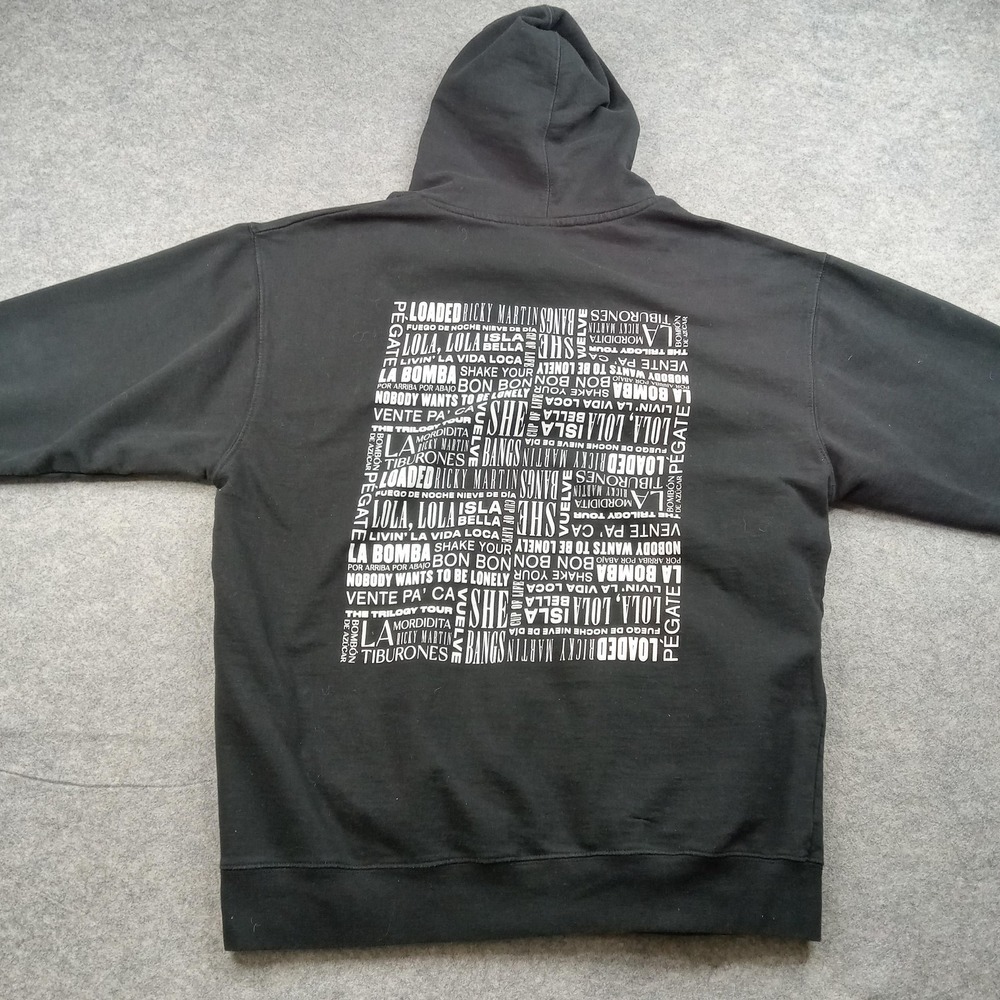 Ricky Martin Hoodie Mens XL Trilogy Tour Concert Pullover Sweatshirt Vida Loca